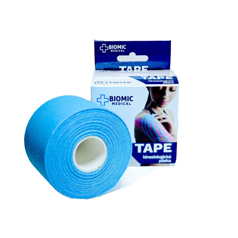 BIOMIC Tape kineziologická páska modrá 5cm x 5m