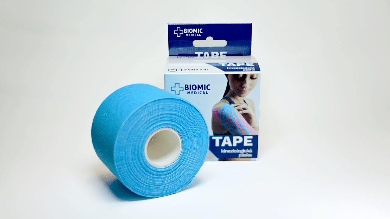 BIOMIC Tape kineziologická páska modrá 5cm x 5m